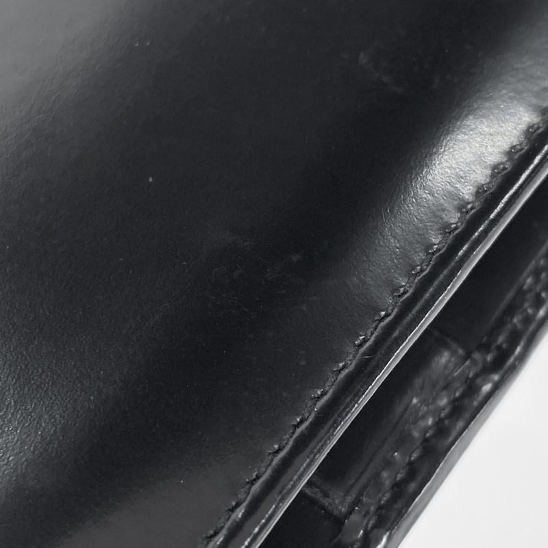 Gucci Logo Fold Long Wallet 035211718240 Men's Long Wallet Leather Black Women's