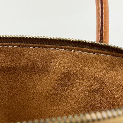 Celine Macadam Pattern Handbag 2WAY Shoulder Bag Handbag Leather Brown Women