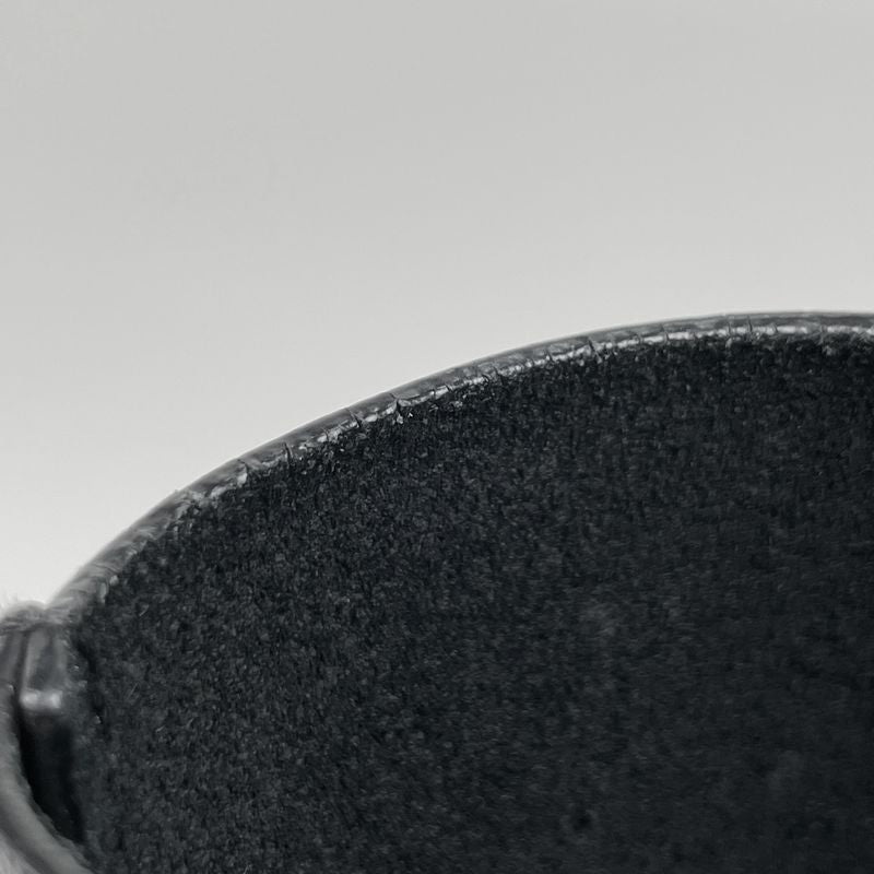 Saint Laurent Logo Tote Shoulder Bag Tote Leather Black Women