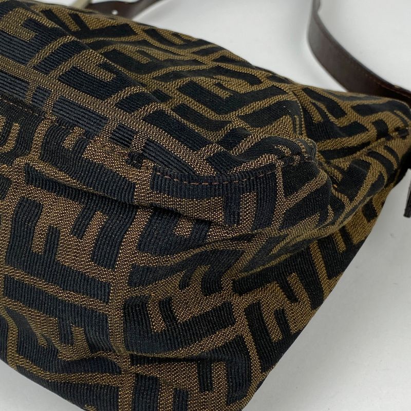 Fendi Zucca Pattern Shoulder Bag Mamma Bucket One Shoulder Handbag Shoulder Bag