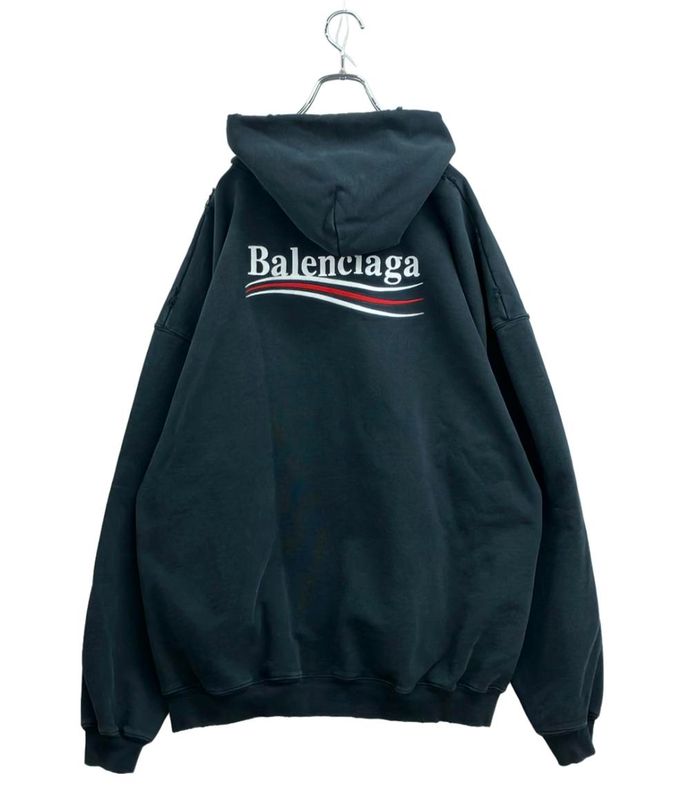 Balenciaga Pullover Hoodie Vintage Finish IT07 620973 Tkv19 9034 Men's SIZE XXS