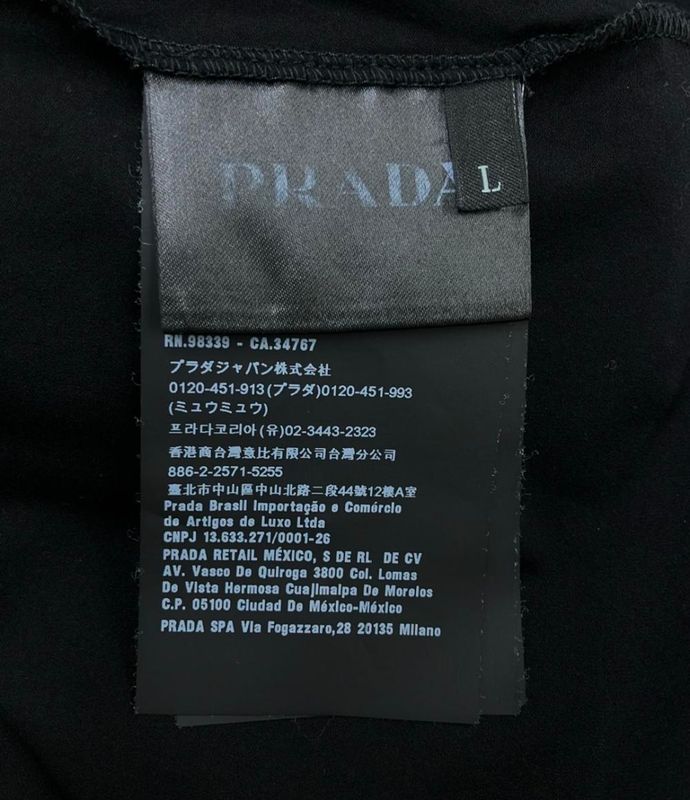 Prada Short Sleeve Polo Shirt Men's SIZE L Prada