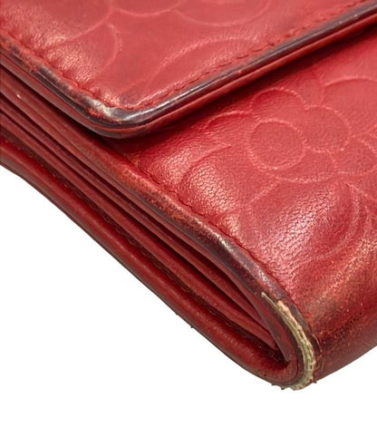 Chanel Long Wallet Camellia Silver Hardware Women Chanel