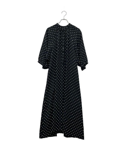 Celine Dotted Short-sleeved Dress Women's SIZE 38 Celine