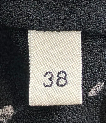 Celine Dotted Short-sleeved Dress Women's SIZE 38 Celine