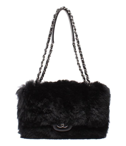 Chanel Chain Shoulder Bag Silver Hardware Fur Matelasse Women's Chanel