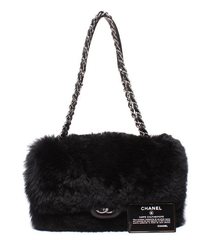 Chanel Chain Shoulder Bag Silver Hardware Fur Matelasse Women's Chanel