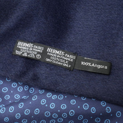 Hermes Scarf Silk And Angora Dotted Fringe Shawl 20251113 Ra6522