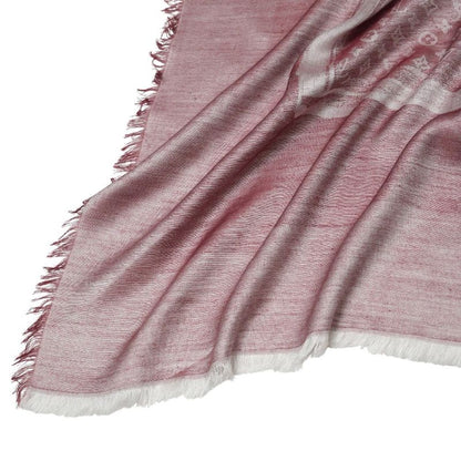 Louis Vuitton Shawl Monogram Steamer Silk And Cashmere Large Fringe Scarf