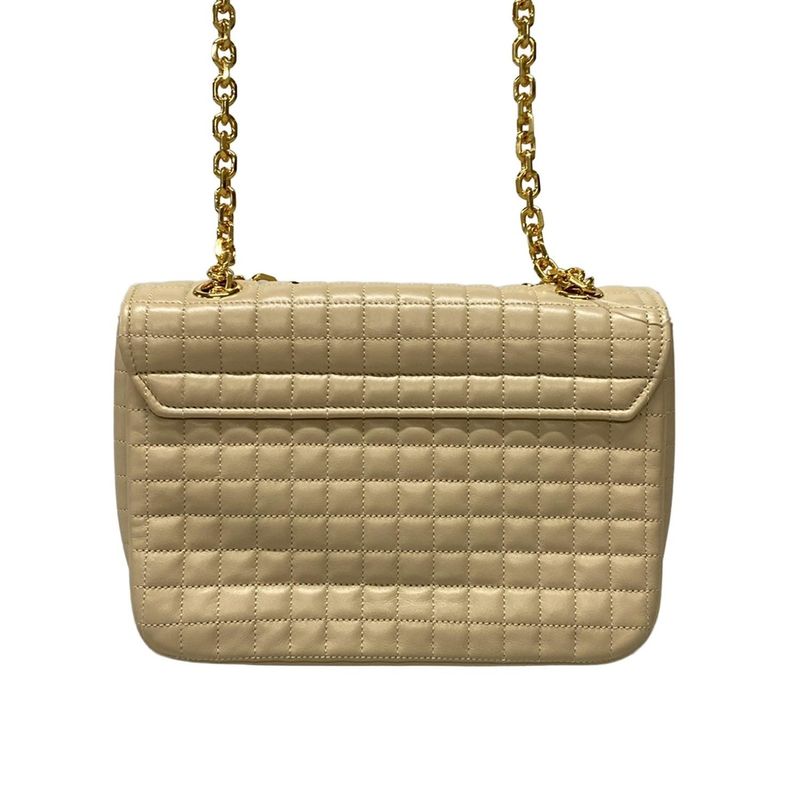 Celine Bag C Medium .03nd Beige Quilted/chain