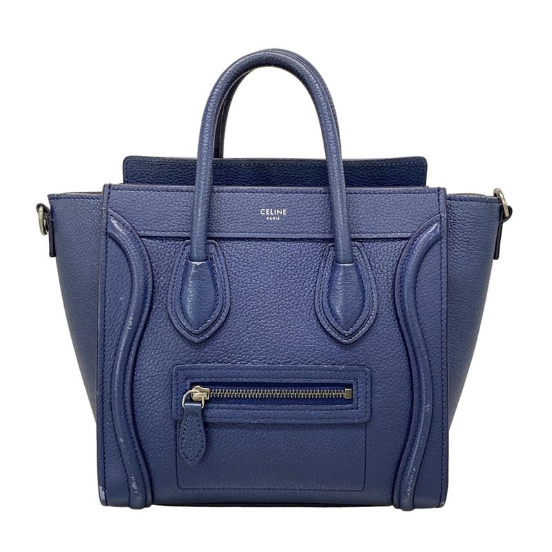 Celine Handbag Luggage Nano Shopper Navy