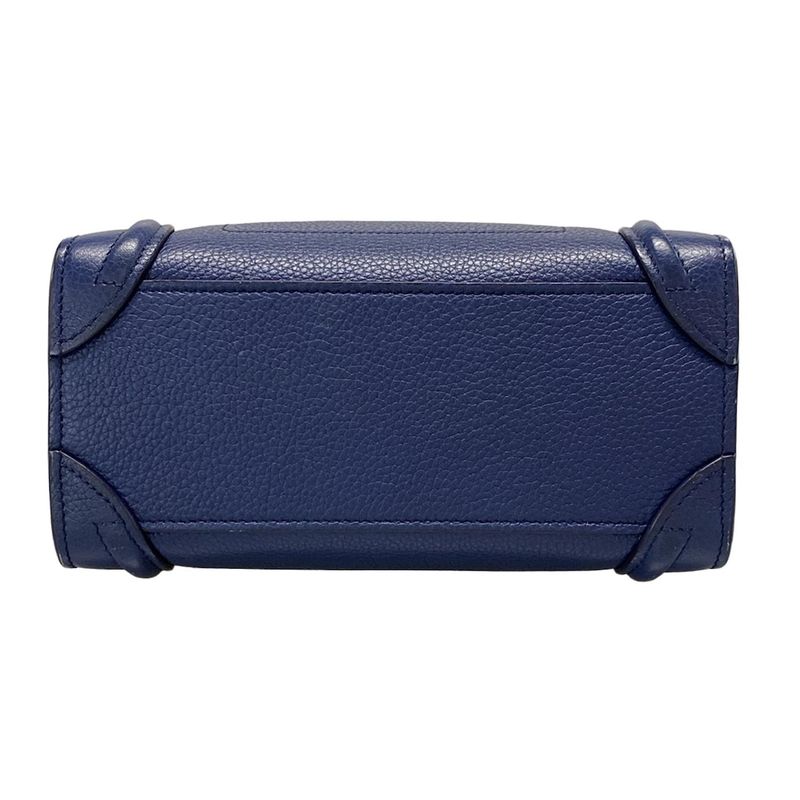 Celine Handbag Luggage Nano Shopper Navy