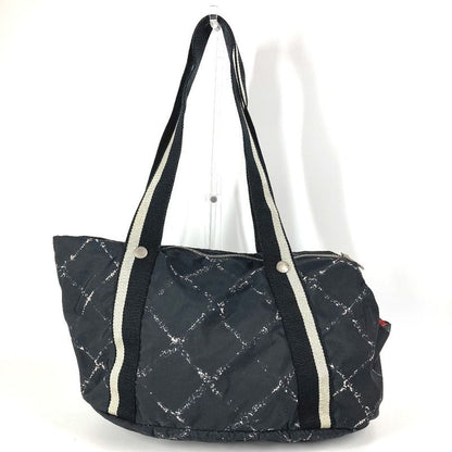 Chanel Shoulder Bag Pet Bag Nylon Black