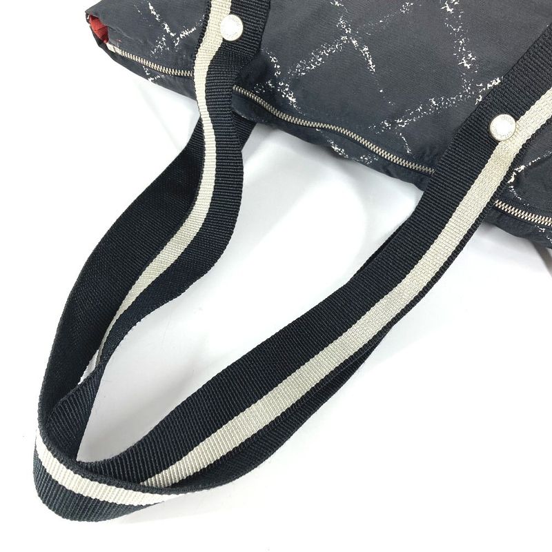 Chanel Shoulder Bag Pet Bag Nylon Black