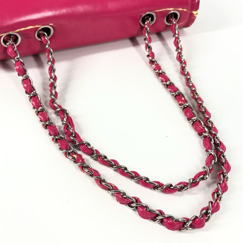 Chanel Shoulder Bag CC Coco A49863 Coated Canvas Pink