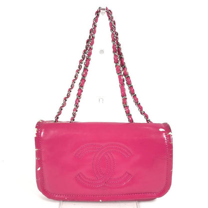 Chanel Shoulder Bag CC Coco A49863 Coated Canvas Pink