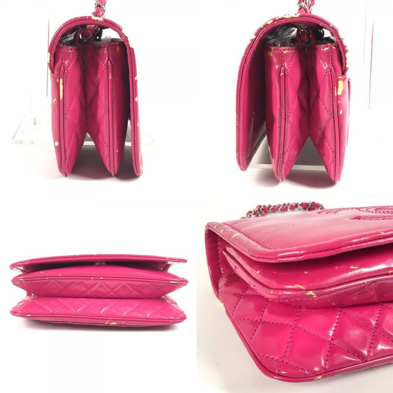 Chanel Shoulder Bag CC Coco A49863 Coated Canvas Pink