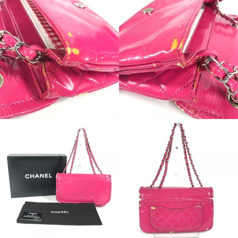 Chanel Shoulder Bag CC Coco A49863 Coated Canvas Pink