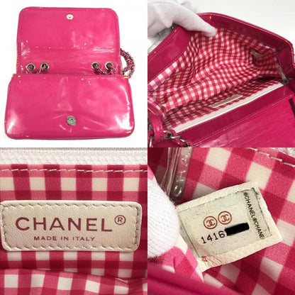 Chanel Shoulder Bag CC Coco A49863 Coated Canvas Pink