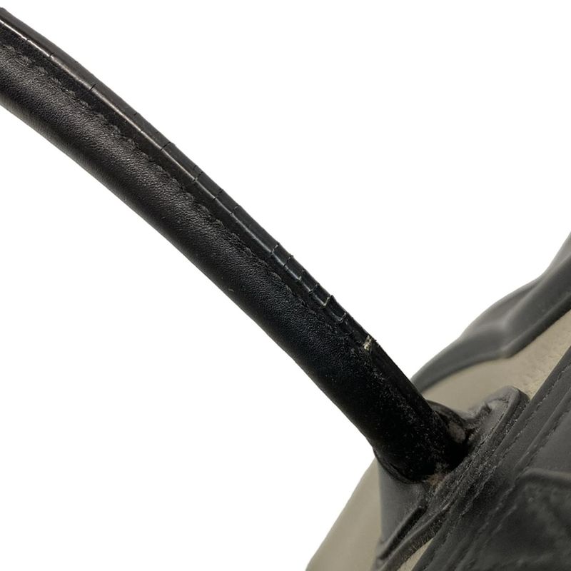 Celine Handbag Luggage Micro Shopper Gray X Khaki X Black