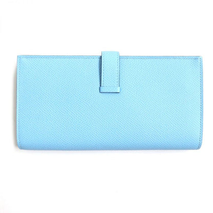 Hermes Bearn Souffle Bicolor Vaux Epson Leather Wallet / Bifold Long Wallet
