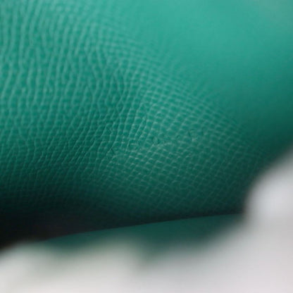  Hermes Bearn Souffle Bicolor Vaux Epson Leather Wallet / Bifold Long Wallet