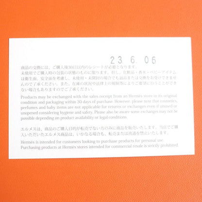  Hermes Bearn Souffle Bicolor Vaux Epson Leather Wallet / Bifold Long Wallet