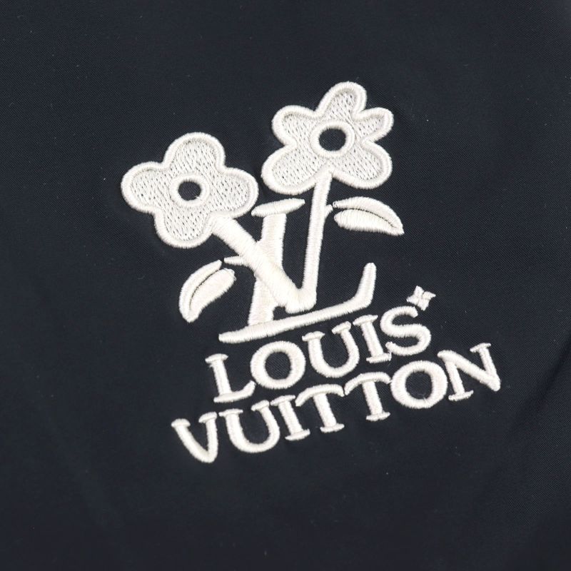 Louis Vuitton 2024 Hrp01w Embroidered Technical Track Pants With LV Logo