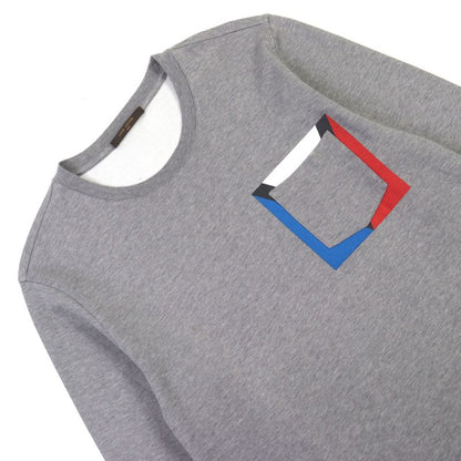 Louis Vuitton 13wjck Gaston V Crew Neck Long Sleeve T-shirt With Pocket Grayish