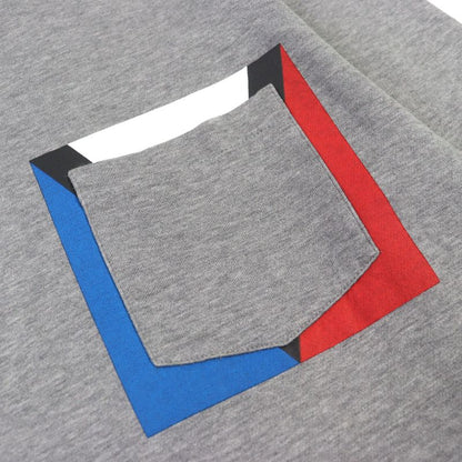 Louis Vuitton 13wjck Gaston V Crew Neck Long Sleeve T-shirt With Pocket Grayish