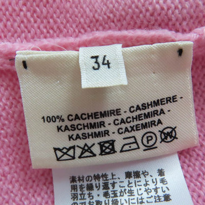Hermes 21AW 100% Cashmere Short Sleeve Knit With H Logo Design Short Sleeve