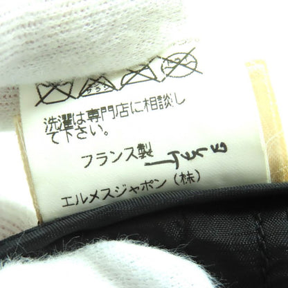 Hermes Vintage Wool H Button Long Tight Skirt Black 40 Made In France Genuine