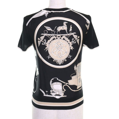 Hermes 23SS 3e2800d7 Ex-libris Cashmere Silk Twill Raine Carriage Print Short