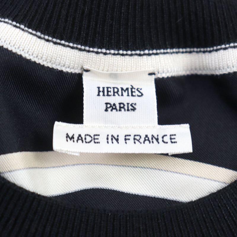 Hermes 23SS 3e2800d7 Ex-libris Cashmere Silk Twill Raine Carriage Print Short