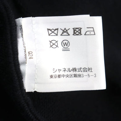 CHANEL P57840 100% Cotton Raglan Sleeve Crew Neck Sweatshirt Top With Coco Mark