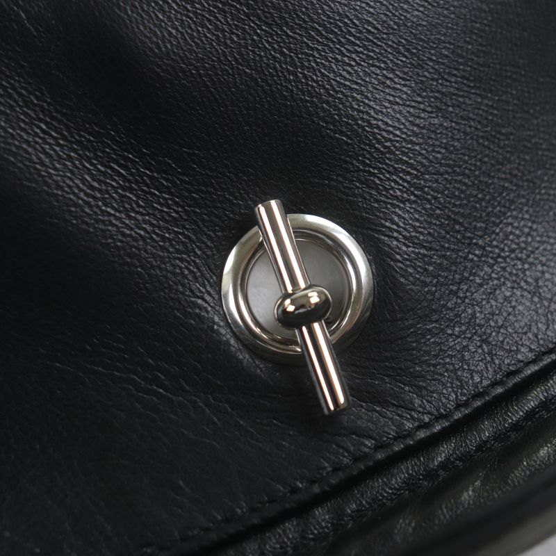 Hermes Sheepskin Lambleather Lined With 100% Cashmere Silver Hardware Grenand