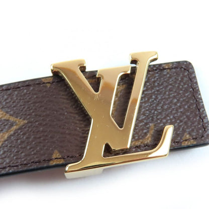 Louis Vuitton M0565 Monogram Canvas LV Initials Reversible Leather Belt Brown