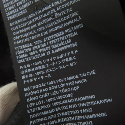 Prada 230619 Re-nylon Triangle Logo Plate Short Sleeve Shirt Dress Black 40