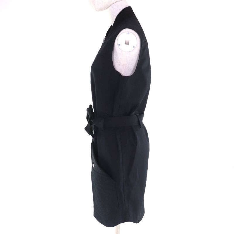 Hermes 25SS 5e0552dq 100% Cotton Serie Button Ekestrudiere Zip Up Sleeveless