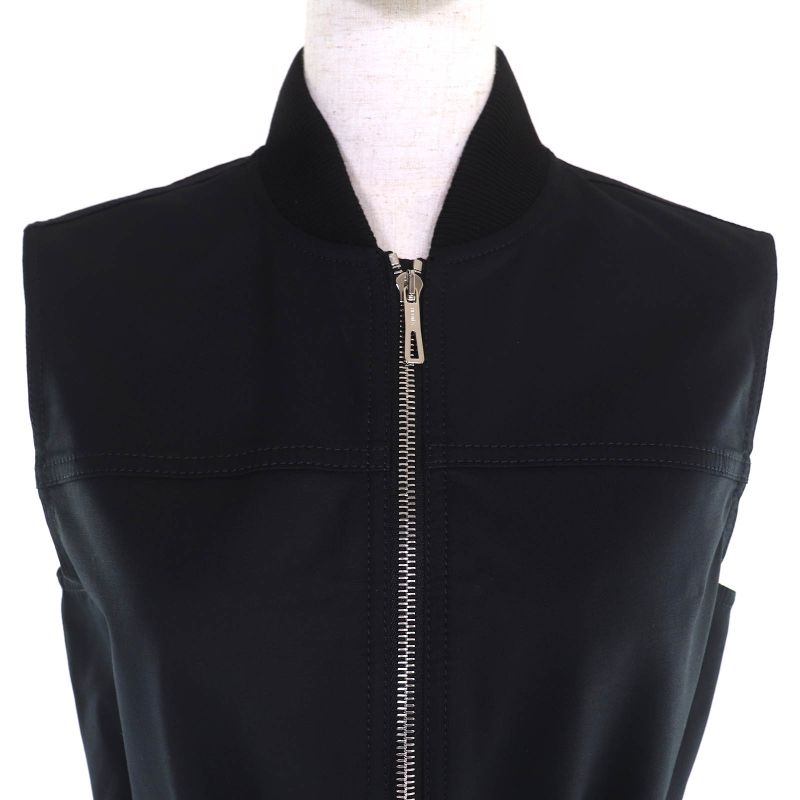 Hermes 25SS 5e0552dq 100% Cotton Serie Button Ekestrudiere Zip Up Sleeveless