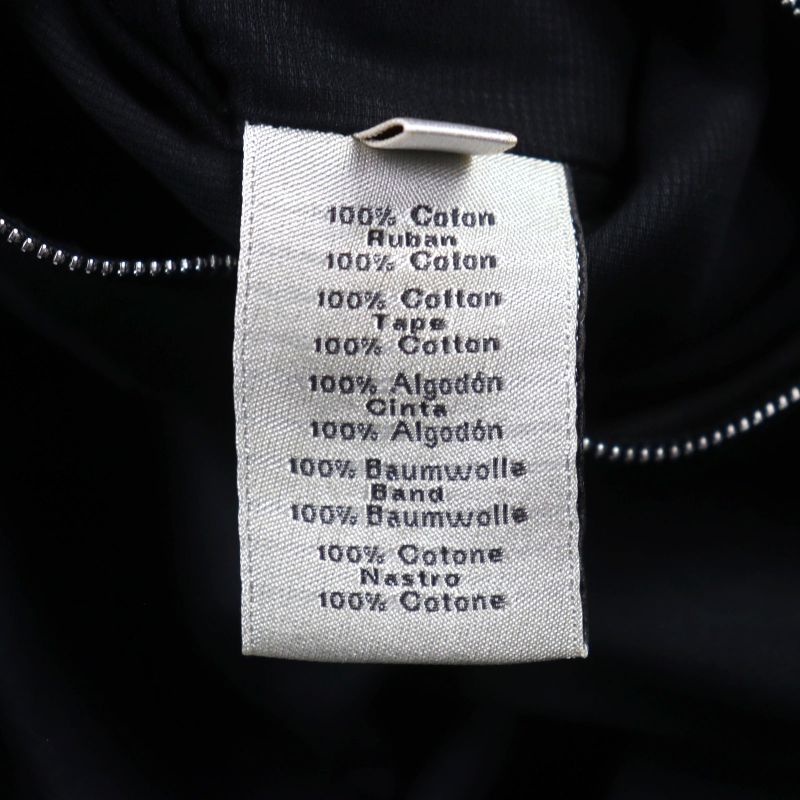 Hermes 100% Cotton Short Sleeve Shirt Jacket With Logo Zip Pocket Black 46 Made