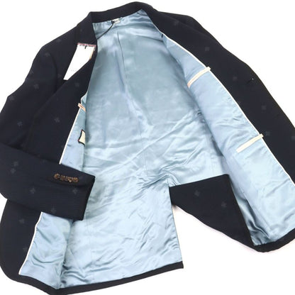 Gucci 521888 BEE Embroidered All-over Pattern Logo Button Piping Single