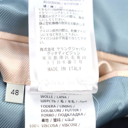 Gucci 521888 BEE Embroidered All-over Pattern Logo Button Piping Single