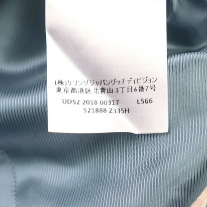 Gucci 521888 BEE Embroidered All-over Pattern Logo Button Piping Single