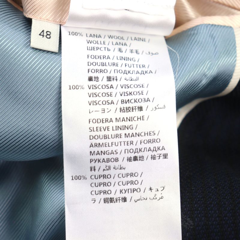 Gucci 521888 BEE Embroidered All-over Pattern Logo Button Piping Single