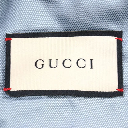 Gucci 521888 BEE Embroidered All-over Pattern Logo Button Piping Single