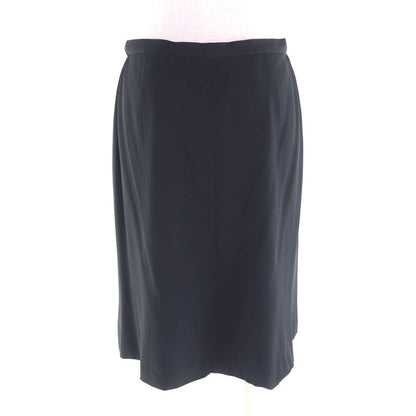 CHANEL 05P P25505 Knee-length Silk Skirt With Coco Mark Buttons Wrap Skirt