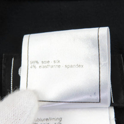 CHANEL 05P P25505 Knee-length Silk Skirt With Coco Mark Buttons Wrap Skirt