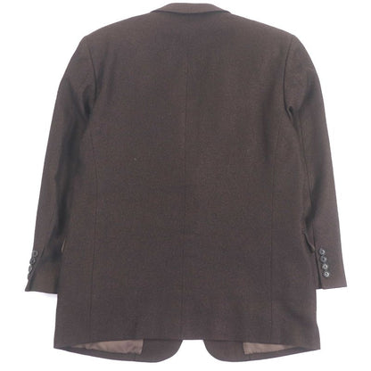 Christian DIOR Cashmere Silk Single Tweed Jacket Tailored Jacket Brown 54 Made