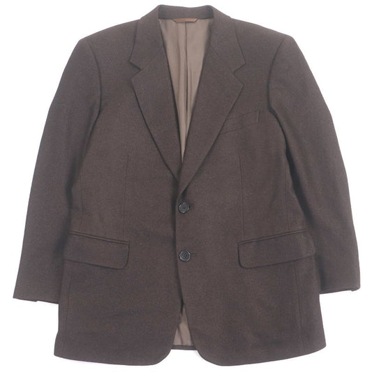 Christian DIOR Cashmere Silk Single Tweed Jacket Tailored Jacket Brown 54 Made